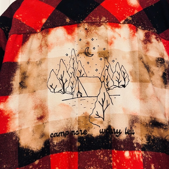 Bass Pro Shops Tops Bleach Flannel Poshmark